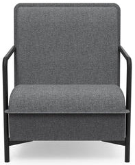 Fauteuil Lounge Anouk - Confort Enveloppant Fixe - Gris chiné