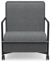 Fauteuil Lounge Gris - Confort et Élégance - Gris chiné - 1 place