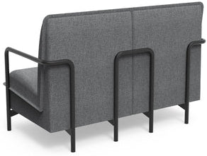 Canapé Lounge 2 Places - Confort et Design Contemporain - Gris chiné