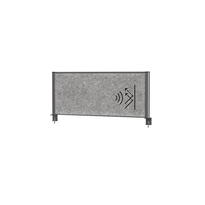 Separateur acoustique pour bureau -120x50cm -gris anthracite