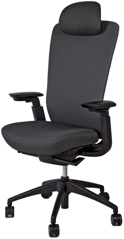 Fauteuil basileus maille 3d noir
