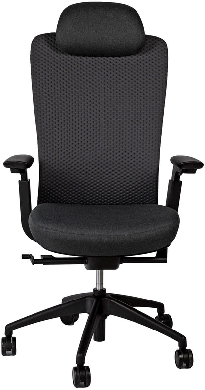 Fauteuil basileus maille 3d noir