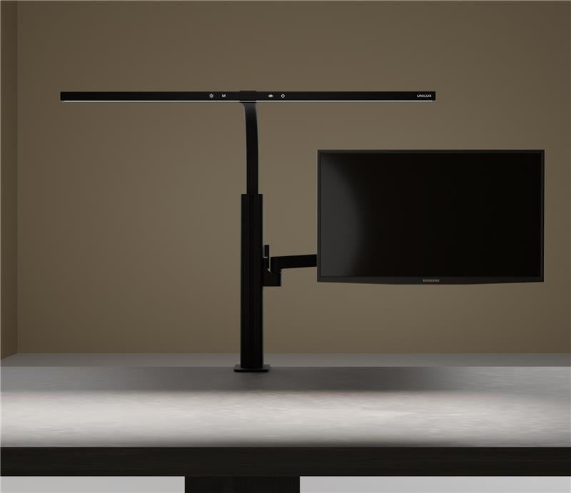 Bras Écran Simple Axio Noir - Support Articulé Bureau