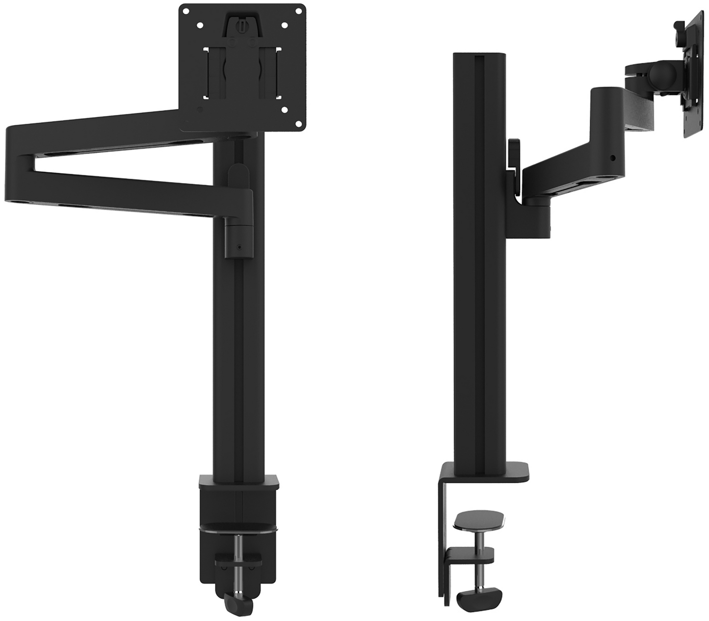 Bras Écran Simple Axio Noir - Support Articulé Bureau