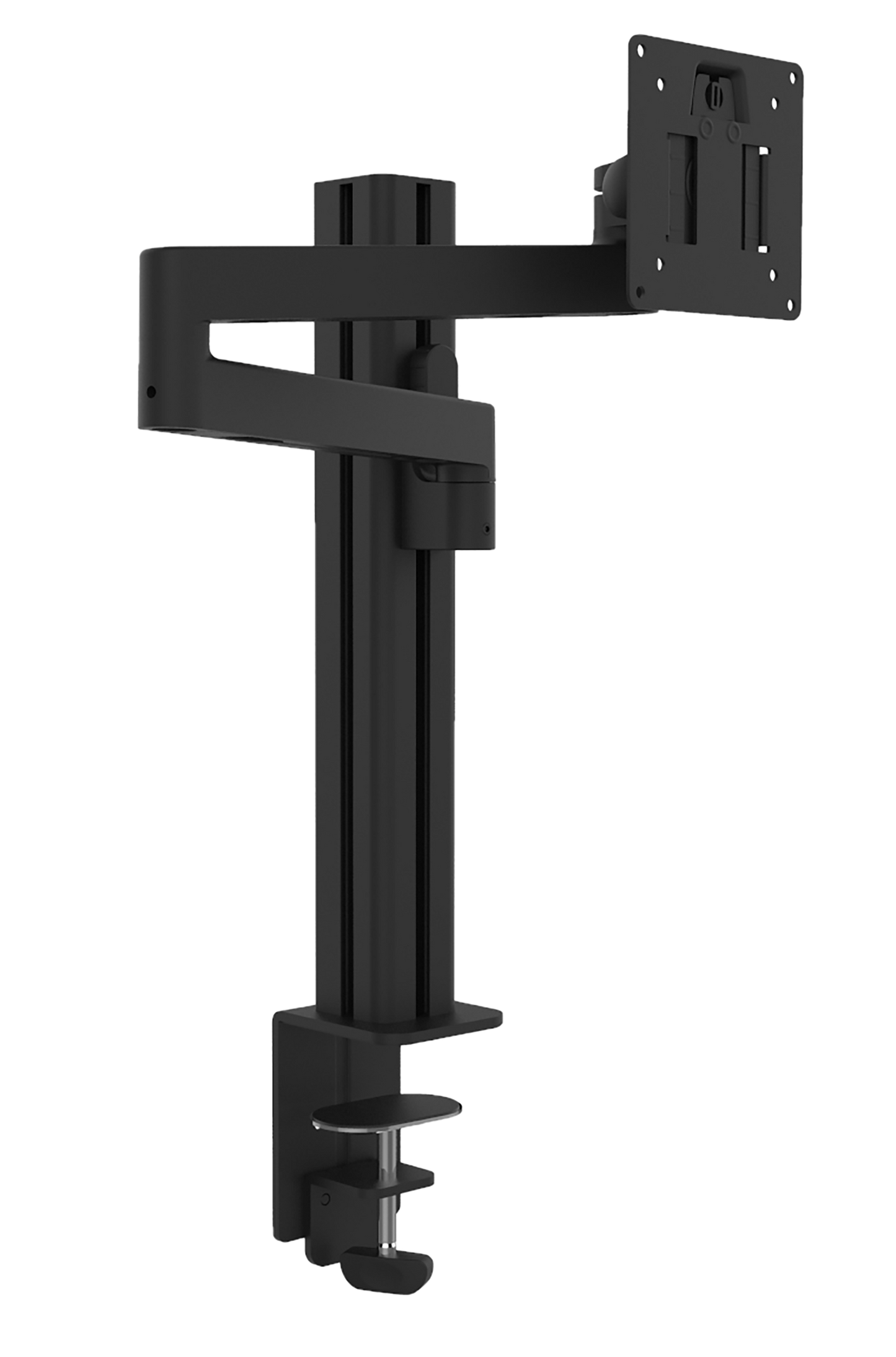 Bras Écran Simple Axio Noir - Support Articulé Bureau