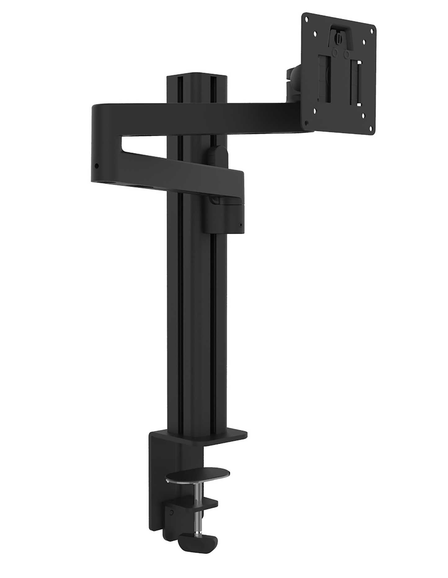 Bras Écran Simple Axio Noir - Support Articulé Bureau
