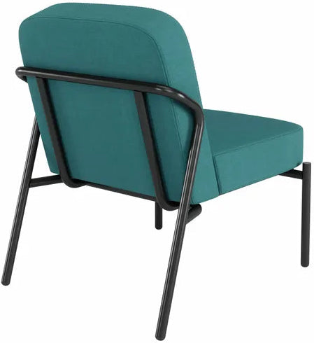 Fauteuil visiteur MEDSO rond bleu - Confort compact