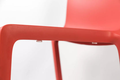 CHAISE 4 PIEDS POLYPRO BRIQUE