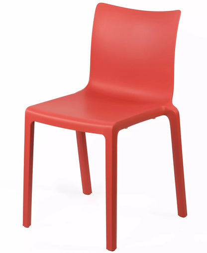 CHAISE 4 PIEDS POLYPRO BRIQUE