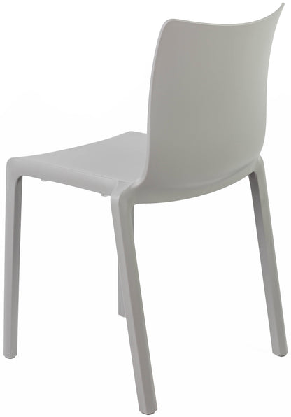 Chaise Empilable 4 Pieds - Polypropylène Gris