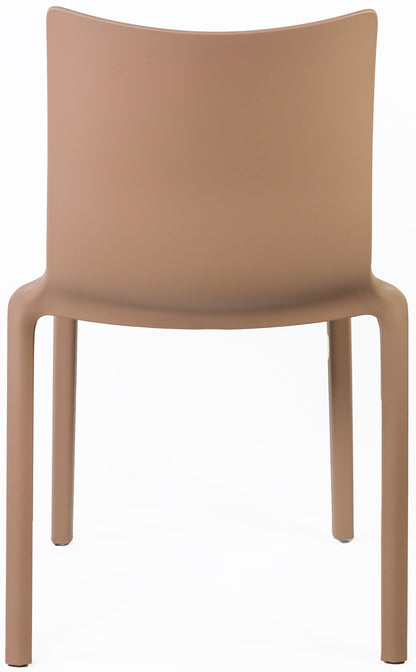 Chaise Empilable Taupe - Polypropylène Antidérapant
