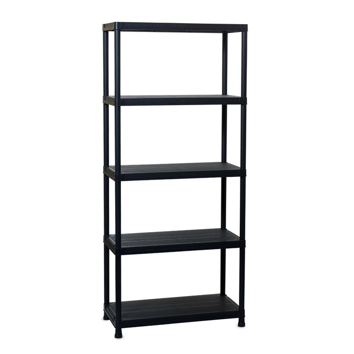 Rayonnage polypro recyclé -5 Étagères 180x80x40-noir