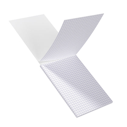 Fiches bristol A6 blanc 5x5 -bloc de 30