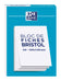 Fiches bristol A6 blanc 5x5 -bloc de 30