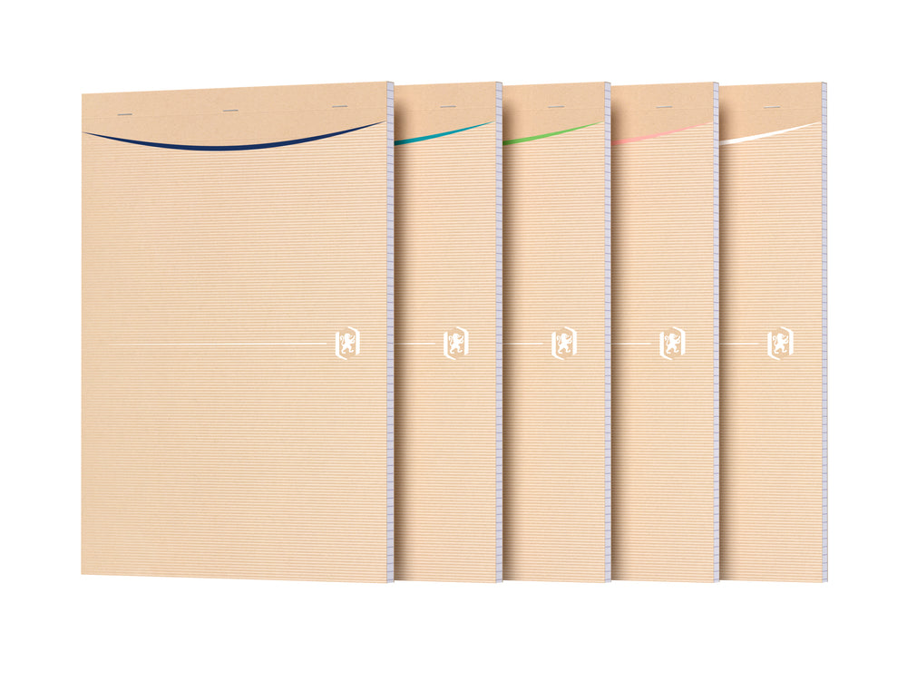 Bloc de bureau agrafé A4 papier recyclé 160pages 80g -5X5