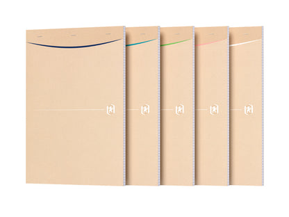 Bloc de bureau agrafé A4 papier recyclé 160pages 80g -5X5