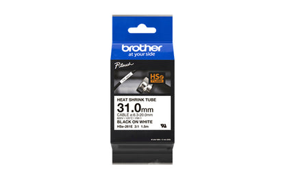 Ruban Brother HSE261E noir/blanc - haute résistance