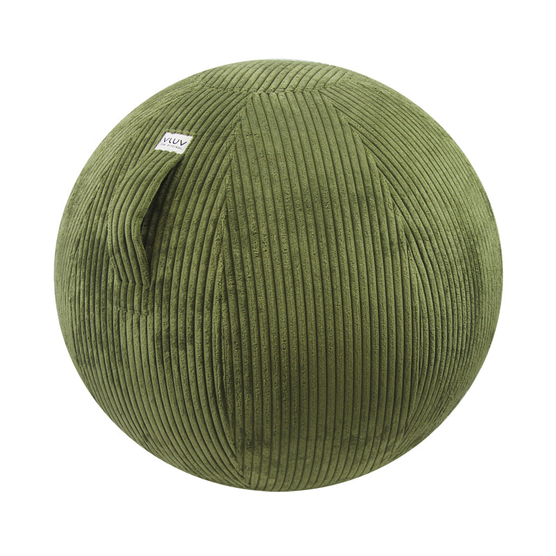Ballon d'assise ergonomique - Velours Olive, 60-65cm