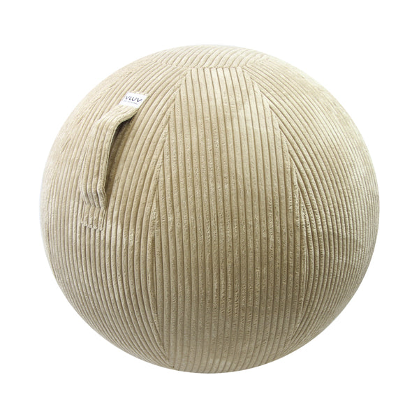 Ballon d'assise ergonomique - Velours beige, 150kg max
