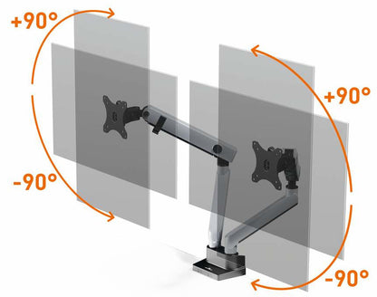 Support écran double - ergonomie et flexibilité