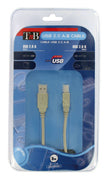 Câble usb 2.0 a-b 5m - haute vitesse 480 mbit/s