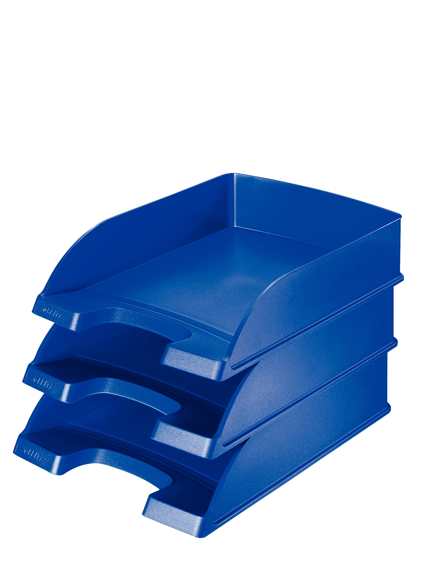 Corbeille courrier A4 grande capacité - bleu