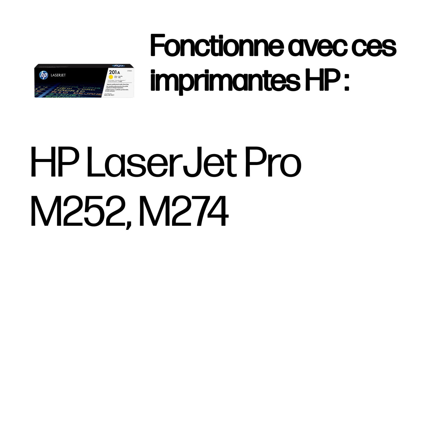 Cartouche toner HP laser jaune 201a - 1330 pages