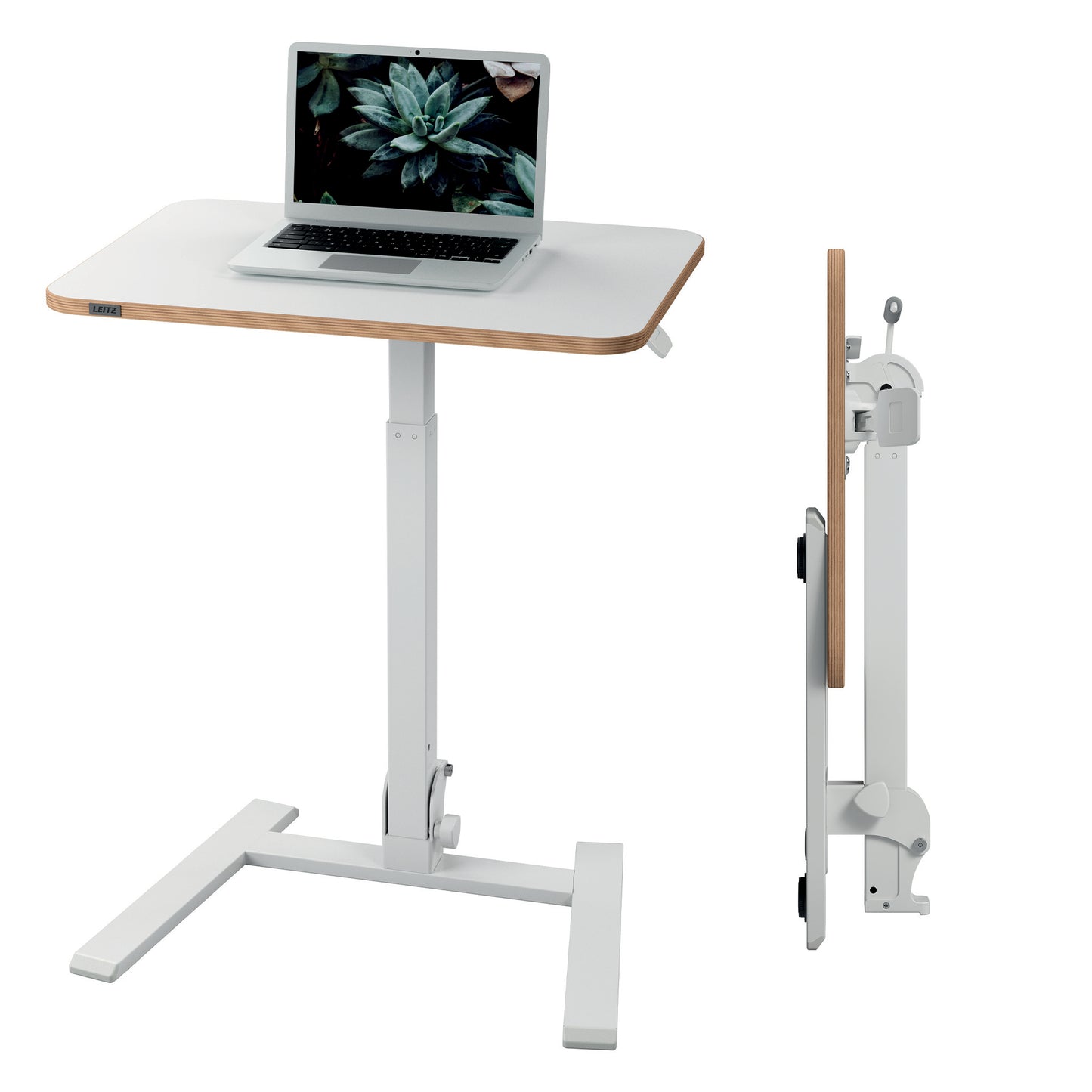 Bureau assis-debout compact pliable - Réglable en hauteur