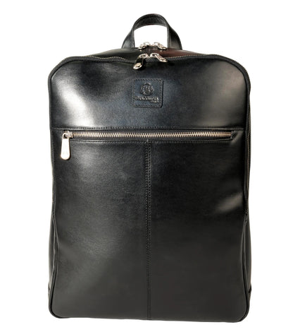 Sac à dos ordinateur - cuir noir, 15.6"