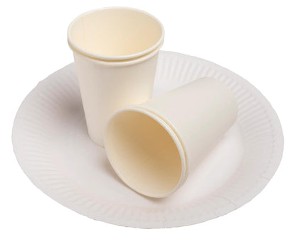Gobelet carton 20cl - lot de 50, blanc