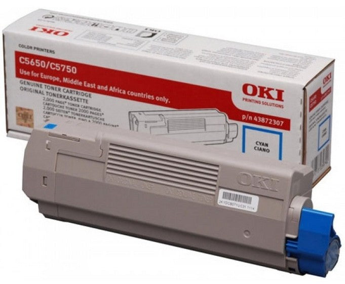 Toner oki cyan c650 - 2000 pages