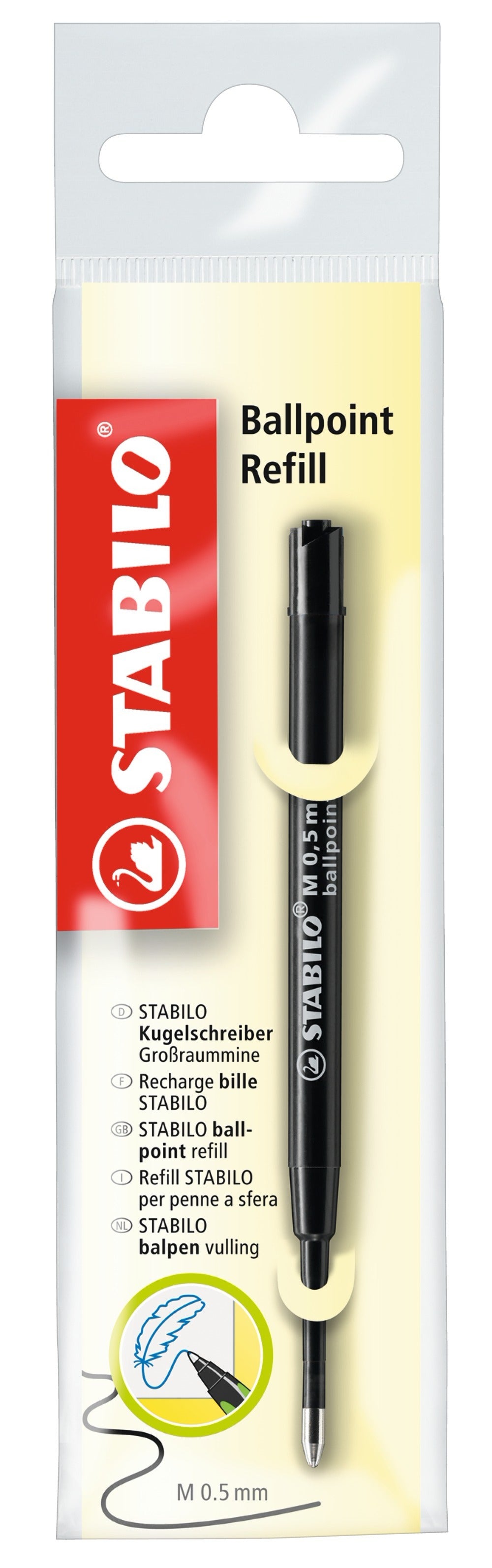 Recharge bille stabilo smart/com4ball noir