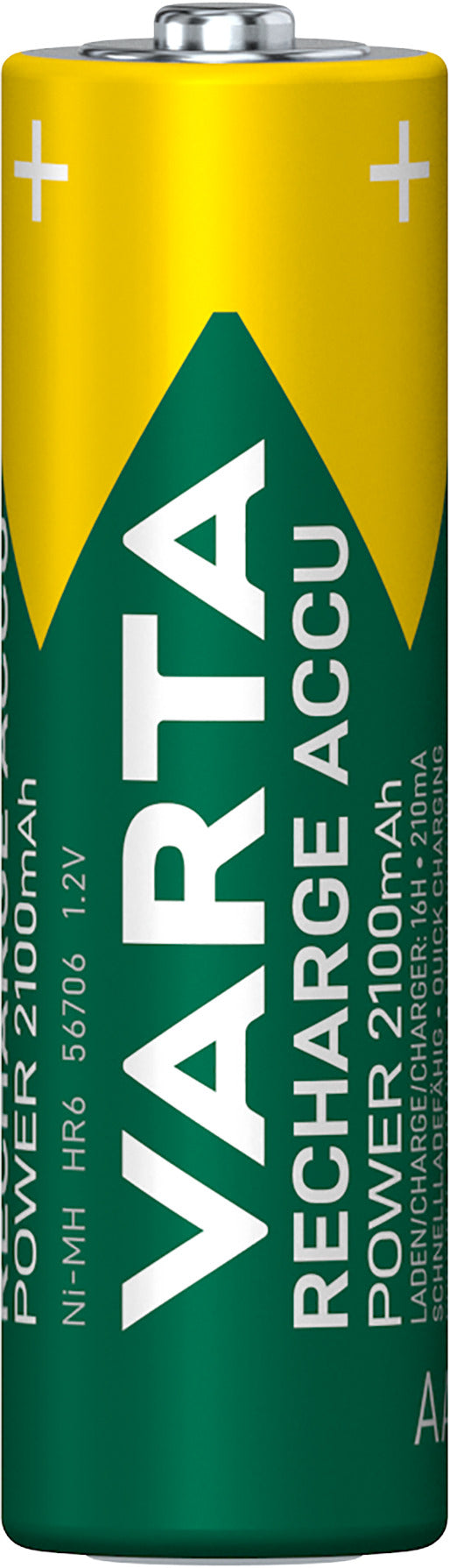 Piles rechargeables AA 2100mah - pack de 4