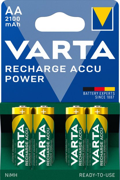 Piles rechargeables AA 2100mah - pack de 4