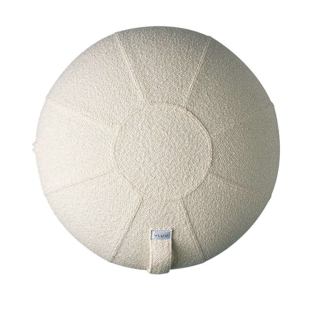 Ballon d'Assise Medium - Tissu Bouclé Blanc Ø65cm