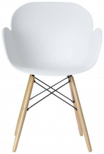 CHAISE DESIGN COQUE PP BLANC