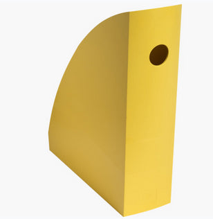 Porte-revues mag-cube jaune safran