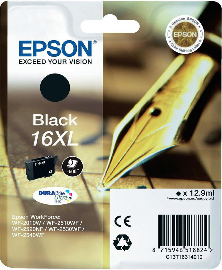 Cartouche d'encre Epson noire 16xl - haute capacité