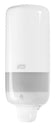 Distributeur de savon mural blanc - bouton poussoir pratique