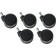 Roulettes siéges de bureau  11mm diametre  65mm-lot de 5