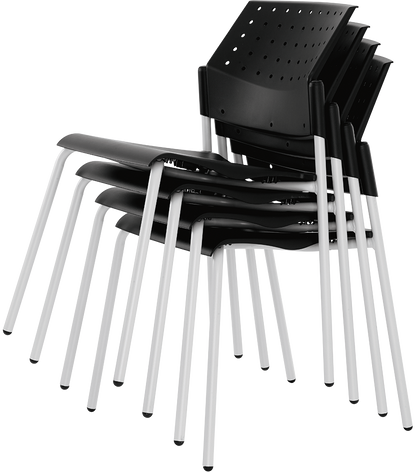Sitek.kate chaise plastique noire