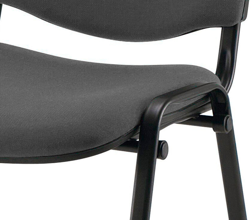 Chaise visteur pied noir anthracite