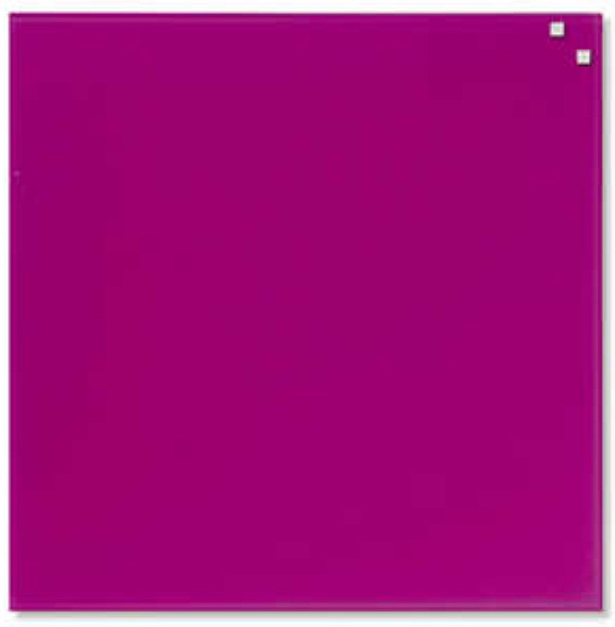 Tableau en verre rose 45x45cm
