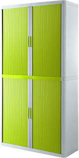 Armoire Haute rideau easyoff h204 blanc / vert