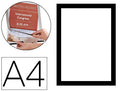 Porte-affiche a4 magnétique lot de 2 -noir