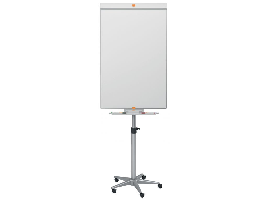 Chevalet tableau fond magnétique blanc mobile -70x100cm