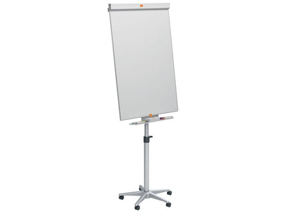 Chevalet tableau fond magnétique blanc mobile -70x100cm