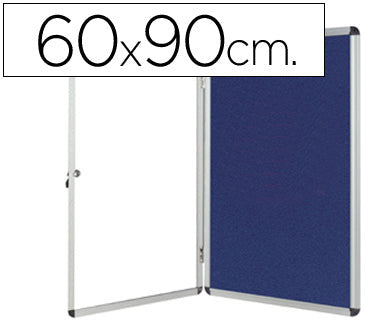 Vitrine d'affichage  fond feutrine, 9 feuilles A4 ,pour l'intérieur