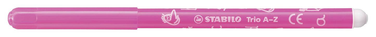 Feutres Stabilo Trio A-Z 12 couleurs dont 2 fluo - pointe moyenne