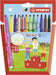 Feutres Stabilo Trio A-Z 12 couleurs dont 2 fluo - pointe moyenne